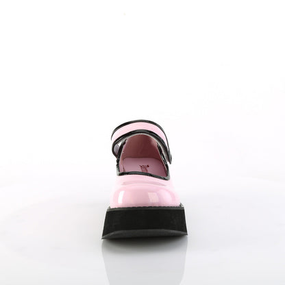 Demonia Cult Classic | "Sprite-01" Platforms - Baby Pink Holo Patent