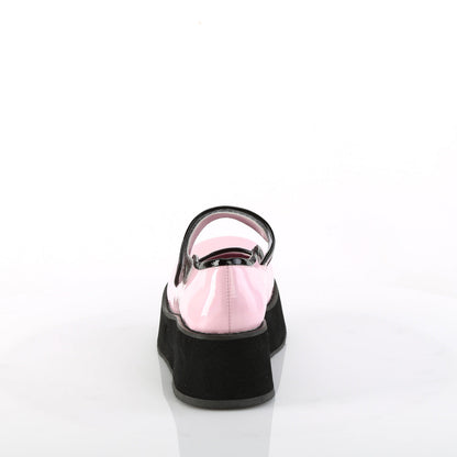 Demonia Cult Classic | "Sprite-01" Platforms - Baby Pink Holo Patent