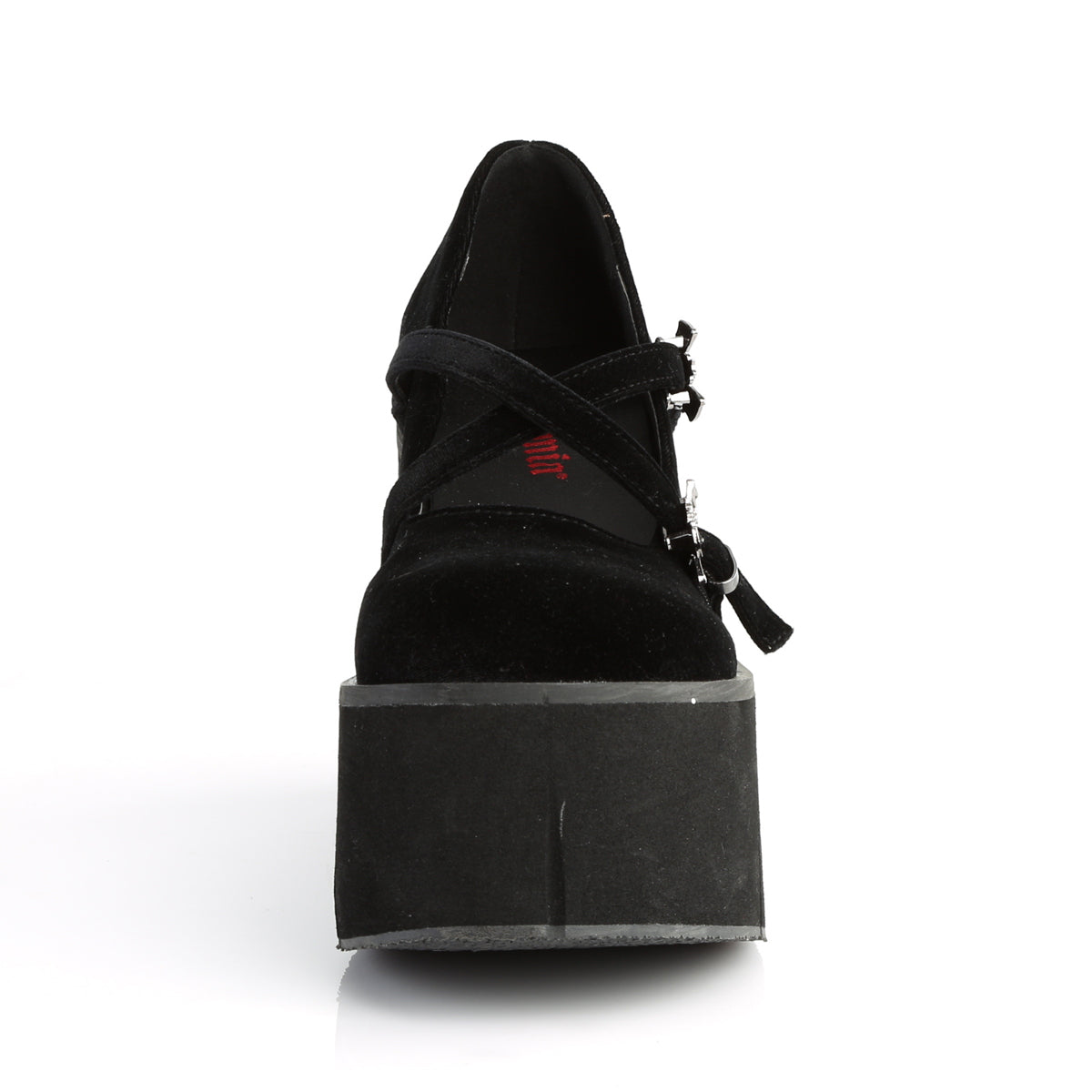 Demonia Cult Essential | "Kera-10" Platforms - Black Velvet