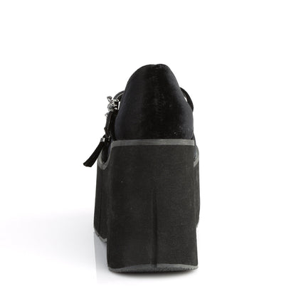 Demonia Cult Essential | "Kera-10" Platforms - Black Velvet