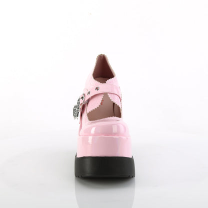 Demonia Cult Everyday | "Void-38" Platforms - Baby Pink Holo Patent
