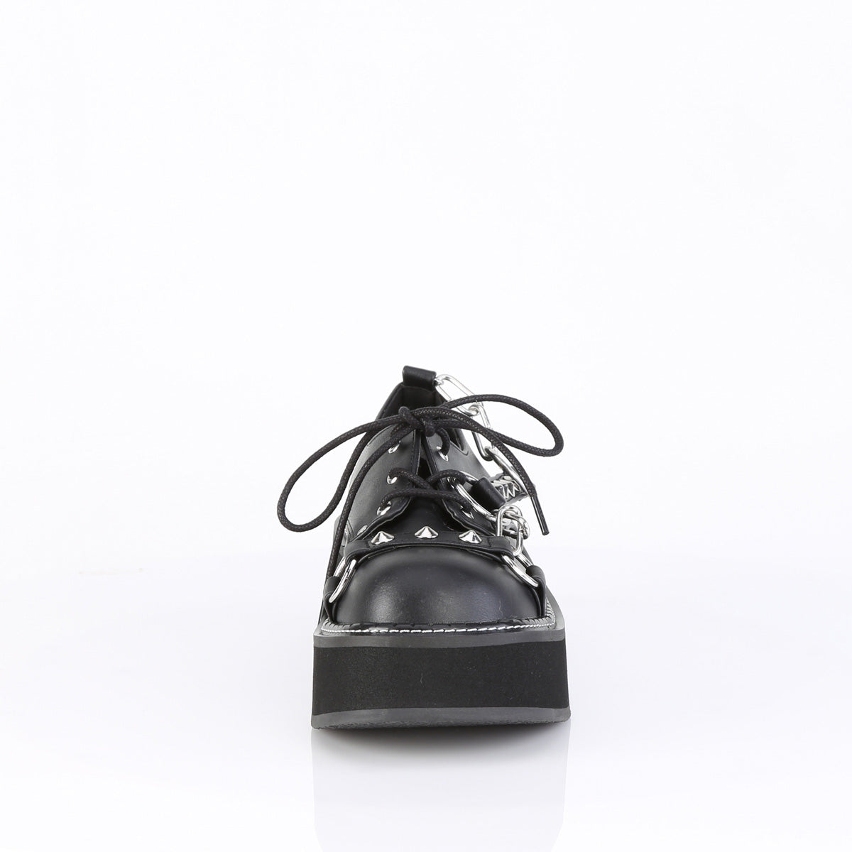 Demonia Cult Value | "Emily-32" Platforms - Black Vegan Leather