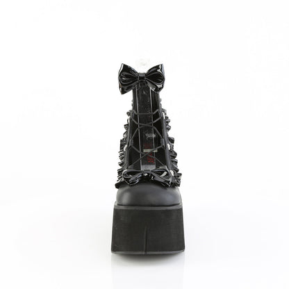 Demonia Cult Exclusive | "Kera-18" Platforms - Black Vegan Leather