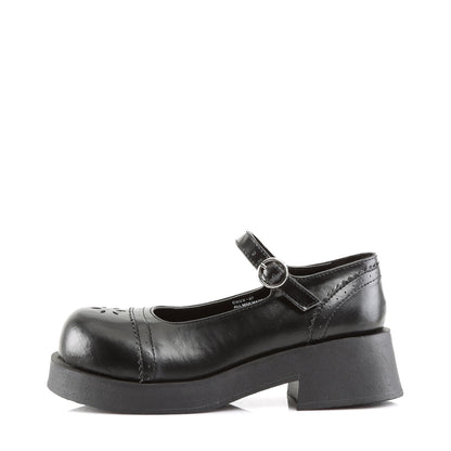 Demonia Cult Essential | "Crux-07" Platforms - Black Vegan Leather