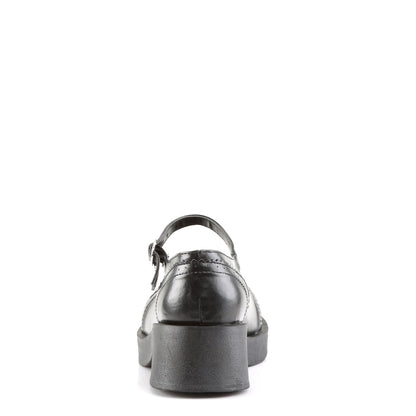 Demonia Cult Essential | "Crux-07" Platforms - Black Vegan Leather