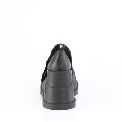 Demonia Cult Latest | "Stomp-28" Platforms - Black Patent-Vegan Leather