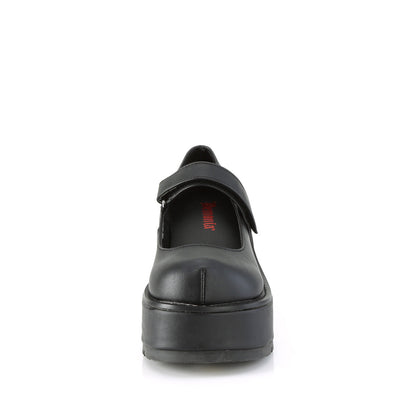 Demonia Cult Quality | "Dollie-01" Platforms - Black Vegan Leather