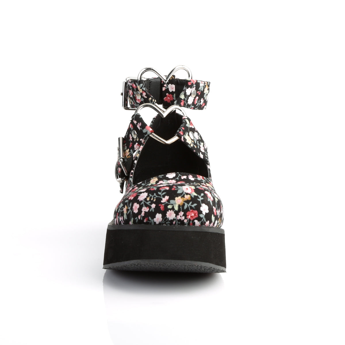 Demonia Cult Exclusive | "Sprite-02" Platforms - Floral Fabric