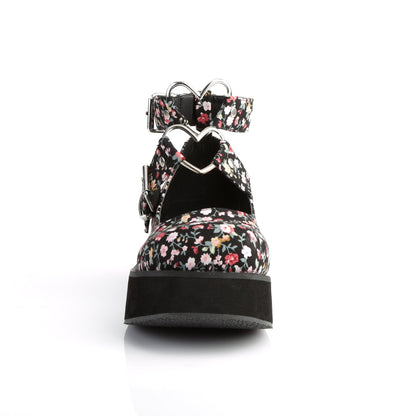 Demonia Cult Exclusive | "Sprite-02" Platforms - Floral Fabric
