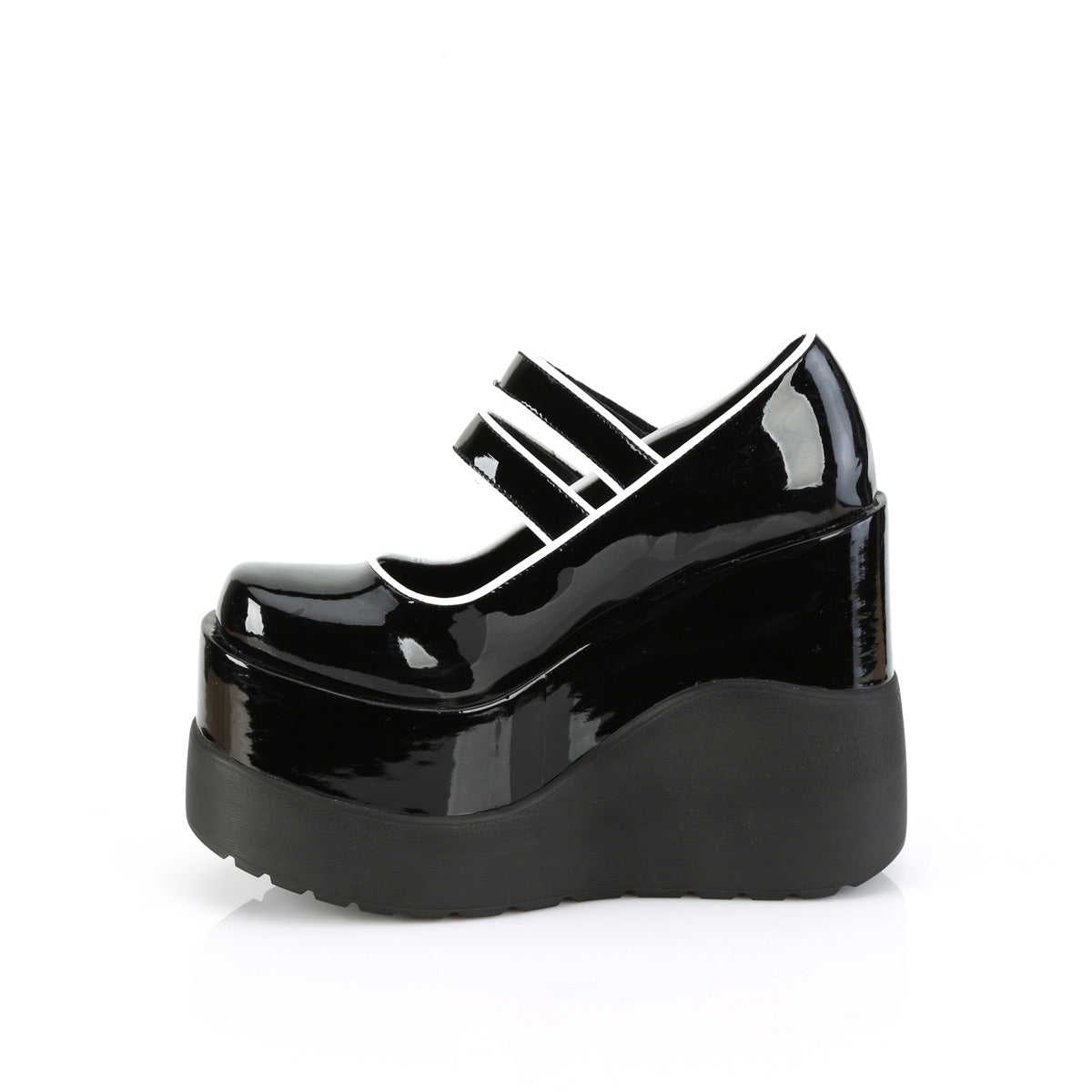 Demonia Cult Signature | "Void-37" Platforms - Black Patent