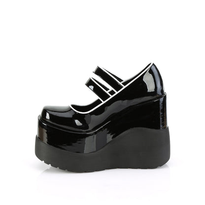 Demonia Cult Signature | "Void-37" Platforms - Black Patent