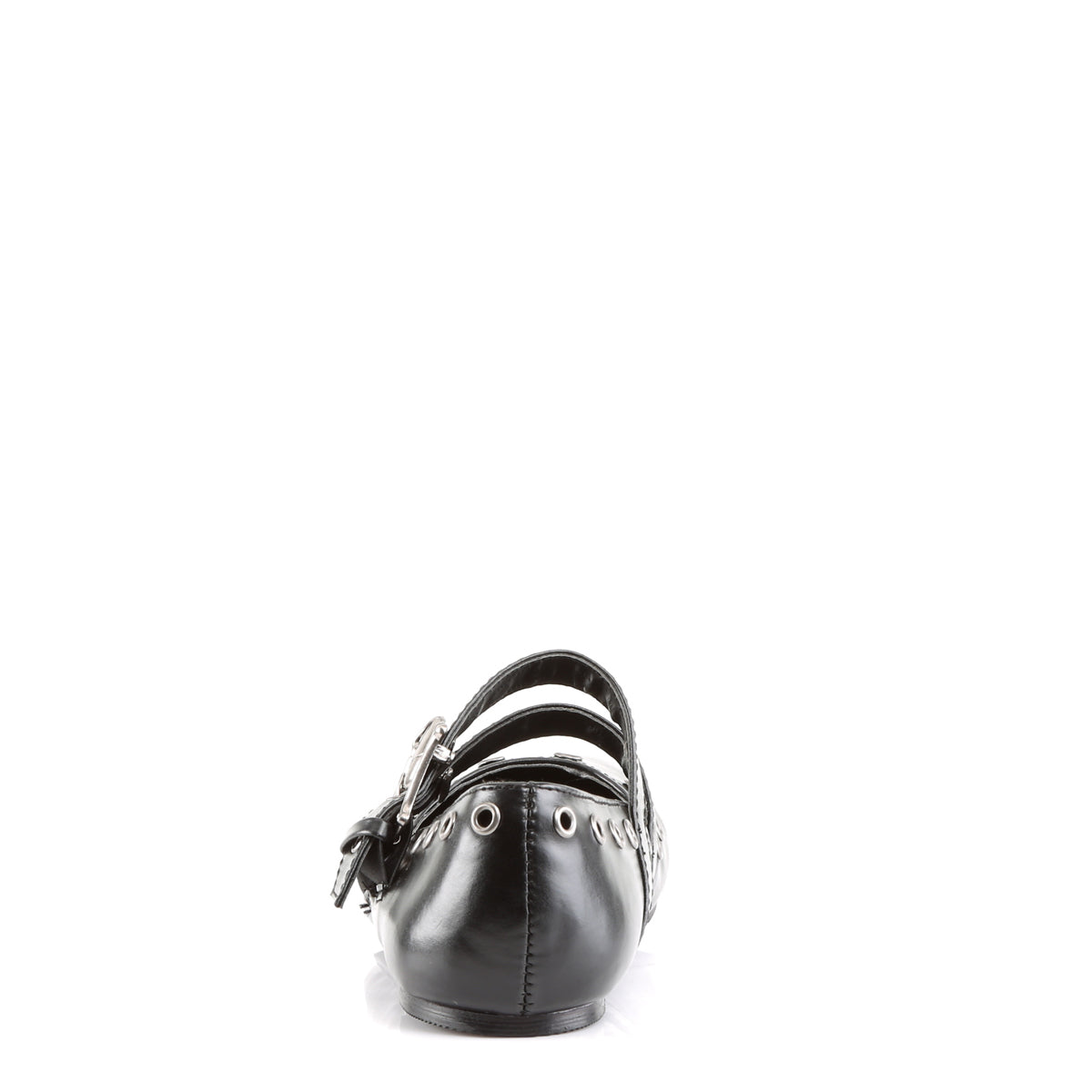 Demonia Cult Classic | "Daisy-03" Flats - Black Vegan Leather