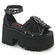 Black Vegan Leather-Mesh