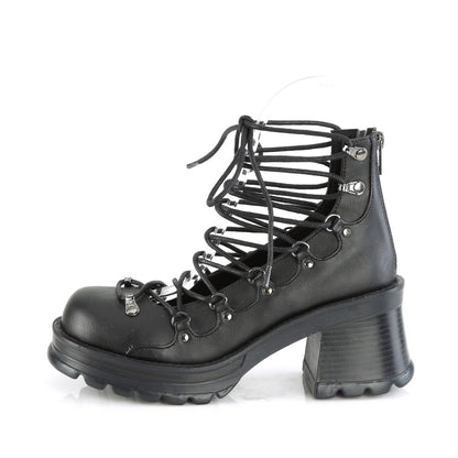Demonia Cult Great Value | "Bratty-32" Sandals - Black Vegan Leather