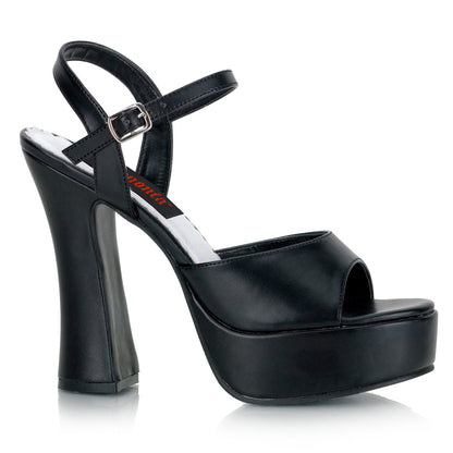 Demonia Cult Classic | "Dolly-09" Sandals - Black Vegan Leather