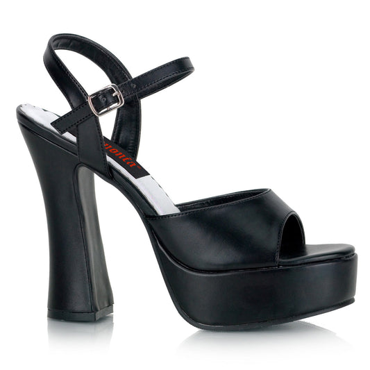 Demonia Cult Classic | "Dolly-09" Sandals - Black Vegan Leather