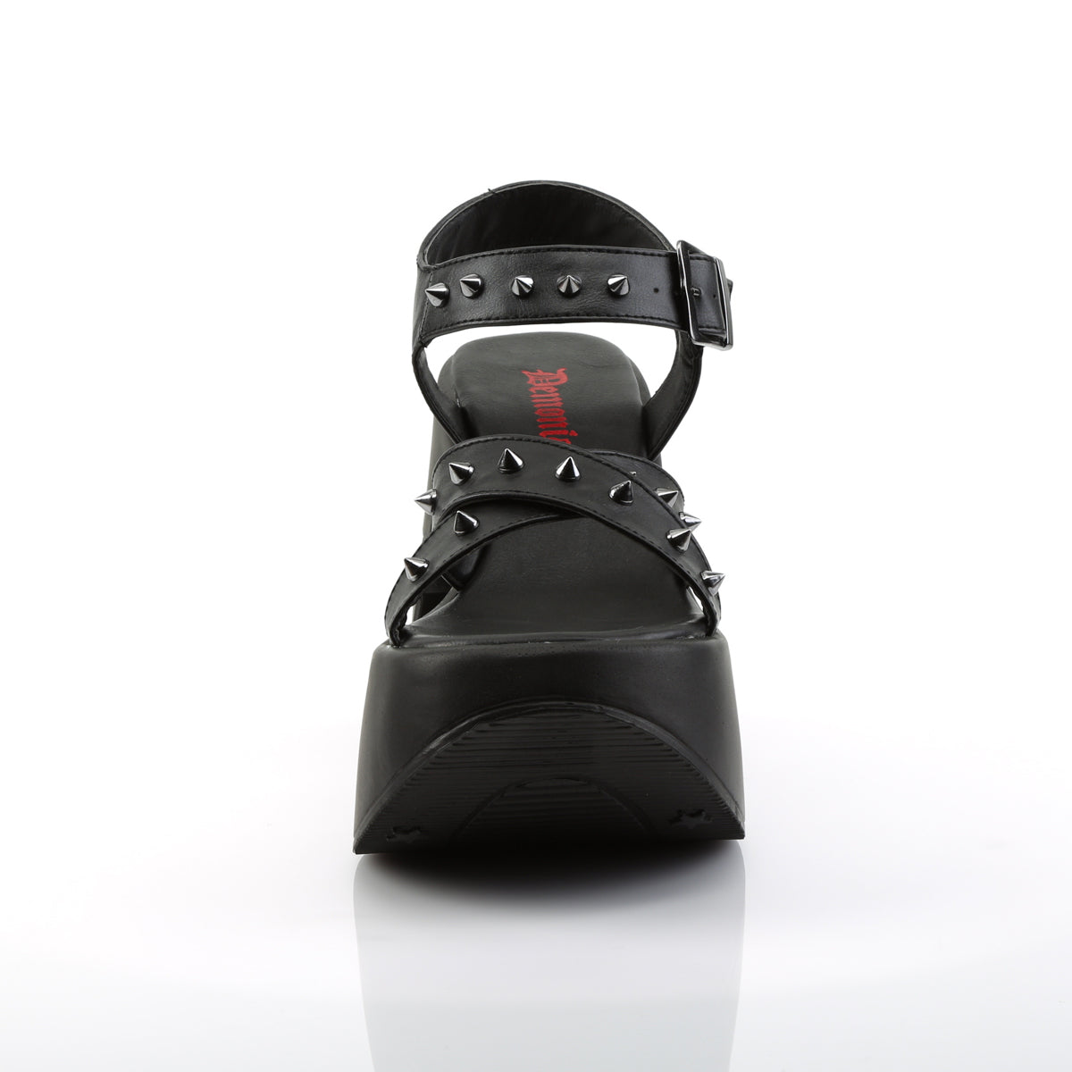 Demonia Cult Value | "Dynamite-02" Sandals - Black Vegan Leather