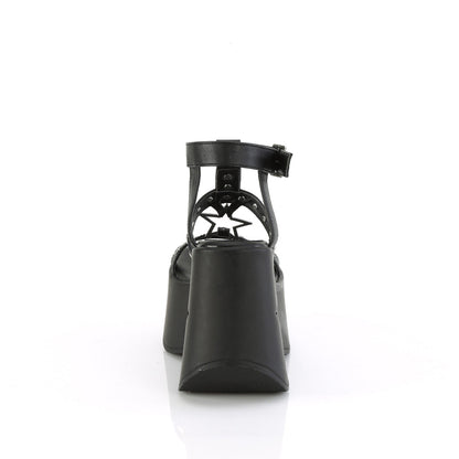 Demonia Cult Great Value | "Dynamite-12" Sandals - Black Vegan Leather