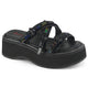 Black Vegan Leather-Holo Patent