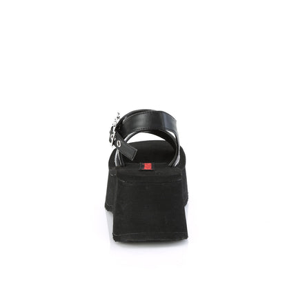 Demonia Cult Classic | "Funn-10" Sandals - Black Vegan Leather