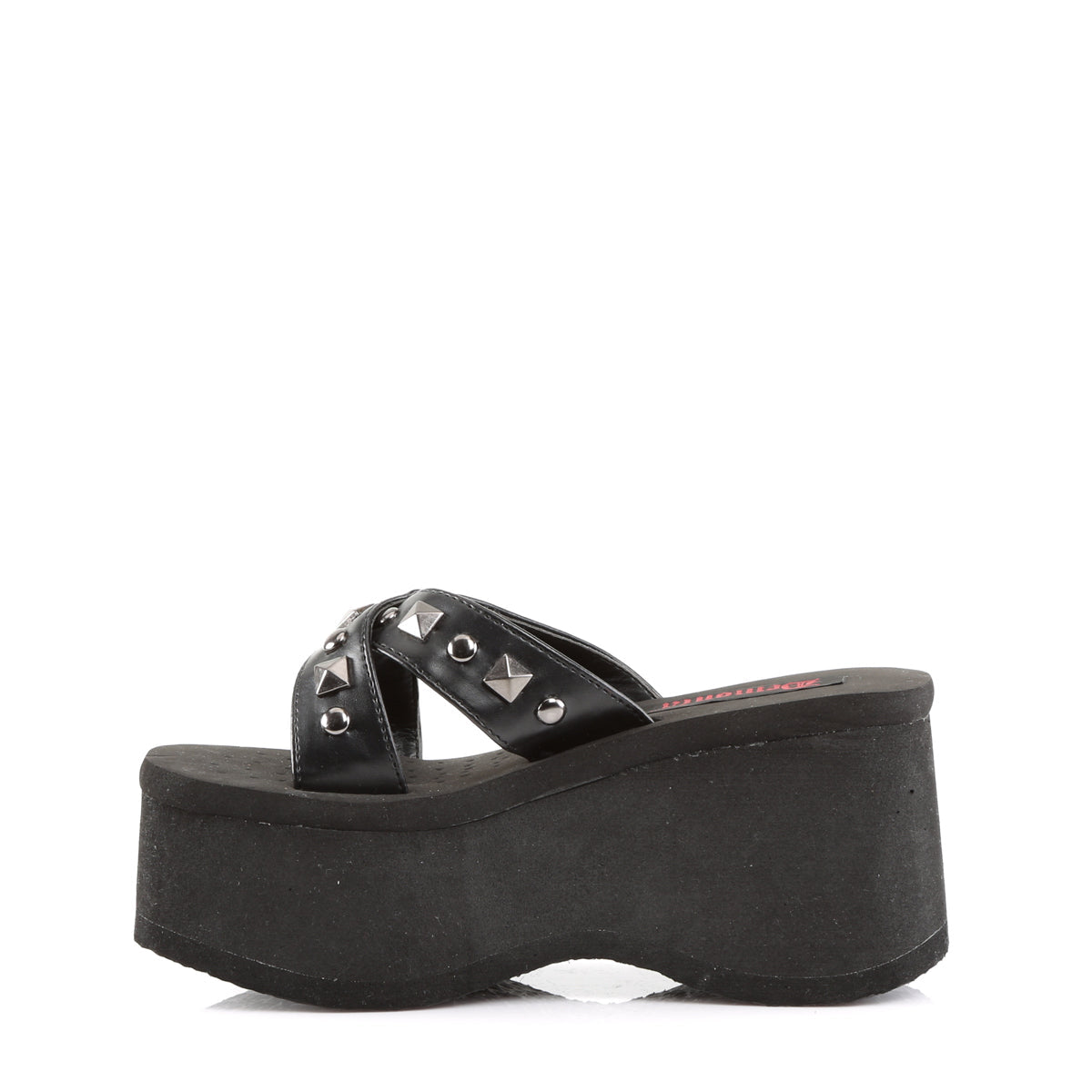 Demonia Cult Value | "Funn-29" Sandals - Black Vegan Leather