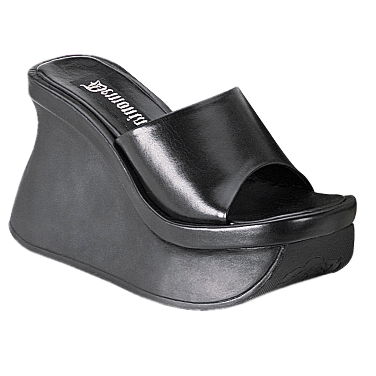 Demonia Cult Quality | "Pace-01" Sandals - Black Vegan Leather