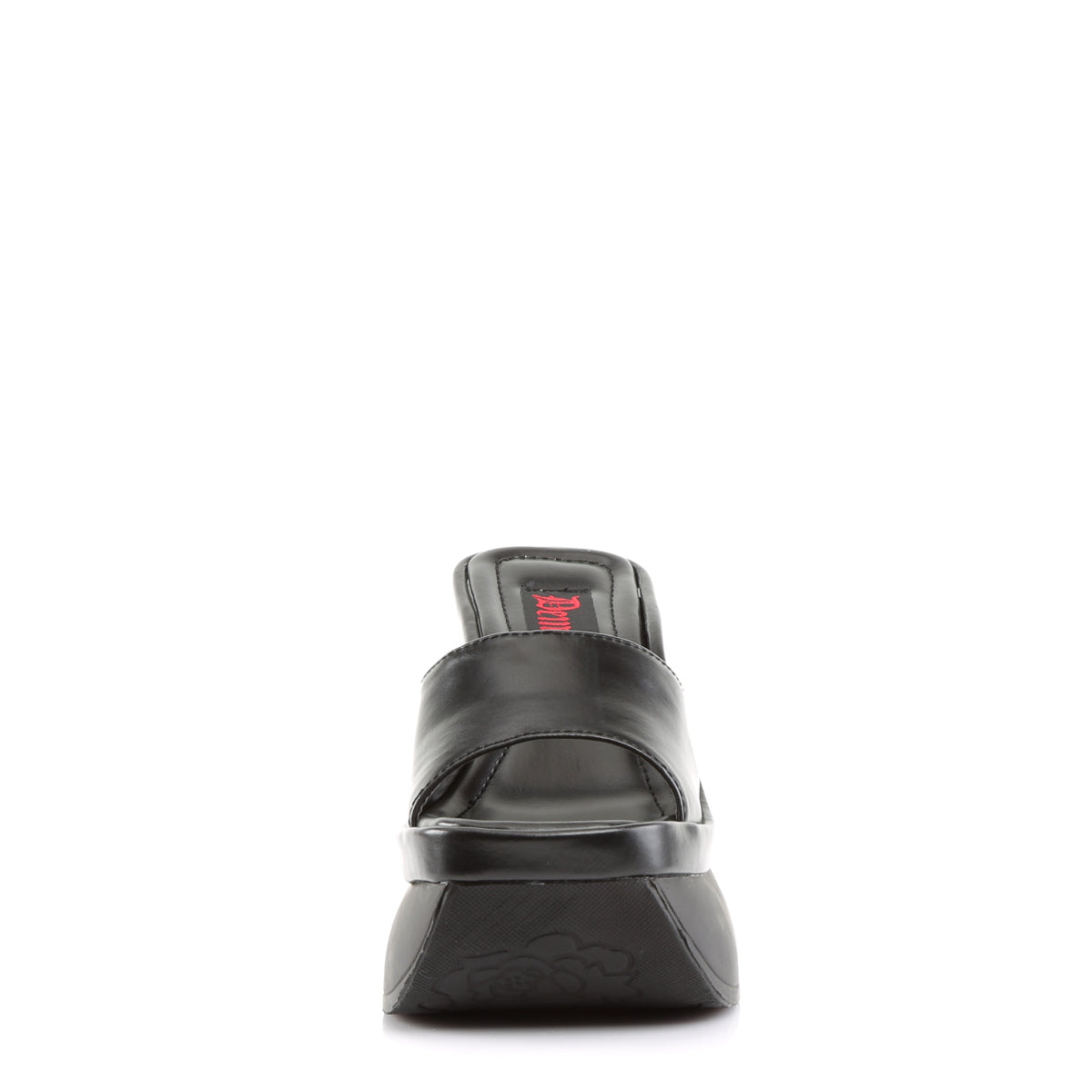 Demonia Cult Quality | "Pace-01" Sandals - Black Vegan Leather