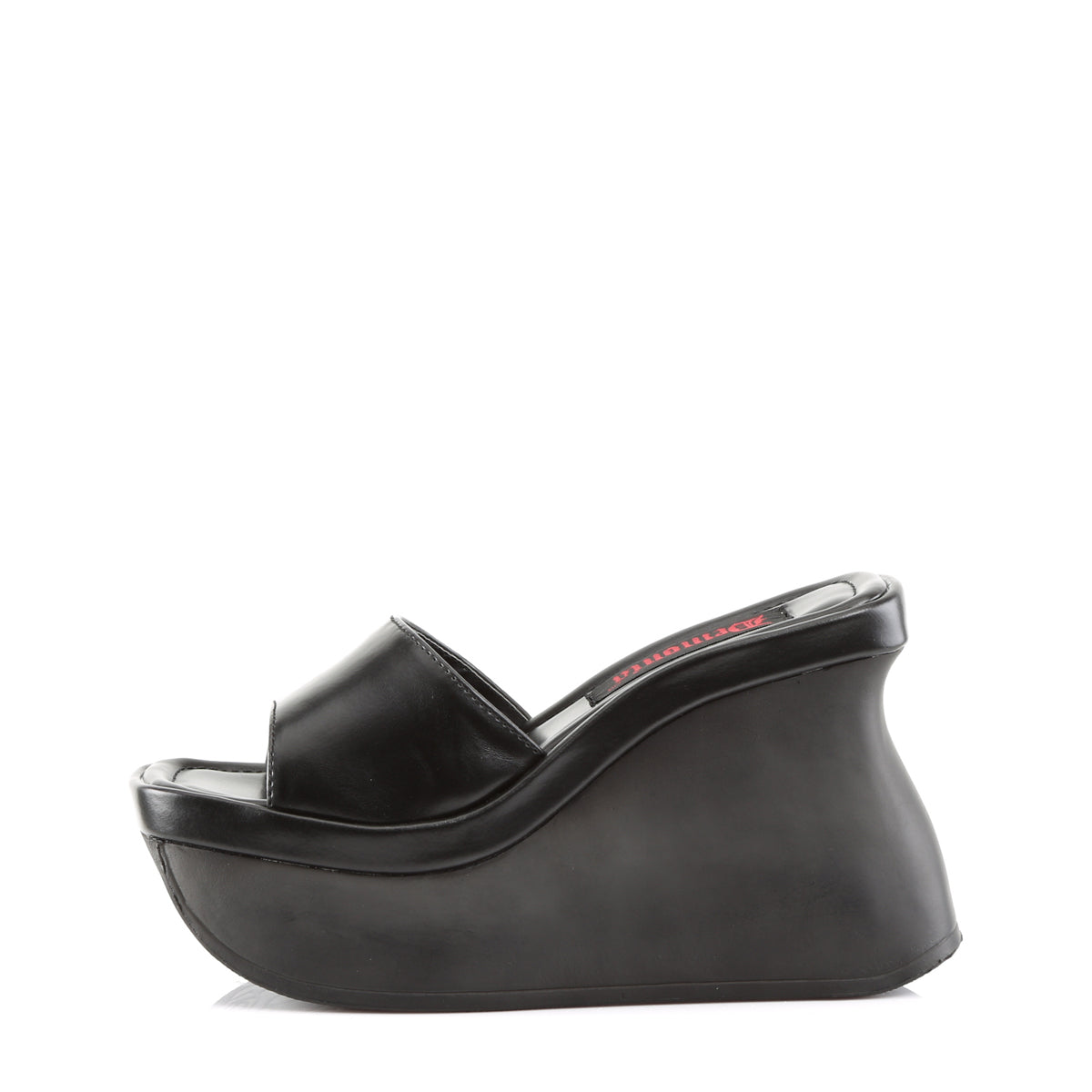 Demonia Cult Quality | "Pace-01" Sandals - Black Vegan Leather