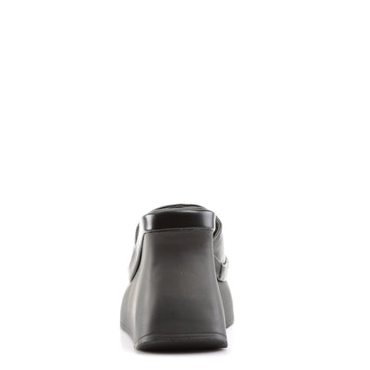 Demonia Cult Quality | "Pace-01" Sandals - Black Vegan Leather