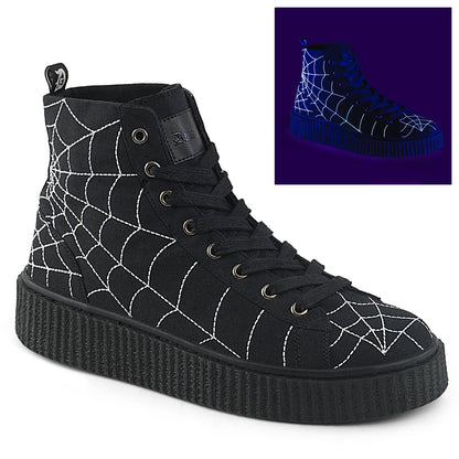 Demonia Cult Latest | "Sneeker-250" Sneakers - Black Canvas