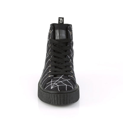 Demonia Cult Latest | "Sneeker-250" Sneakers - Black Canvas