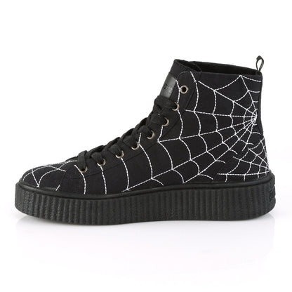 Demonia Cult Latest | "Sneeker-250" Sneakers - Black Canvas