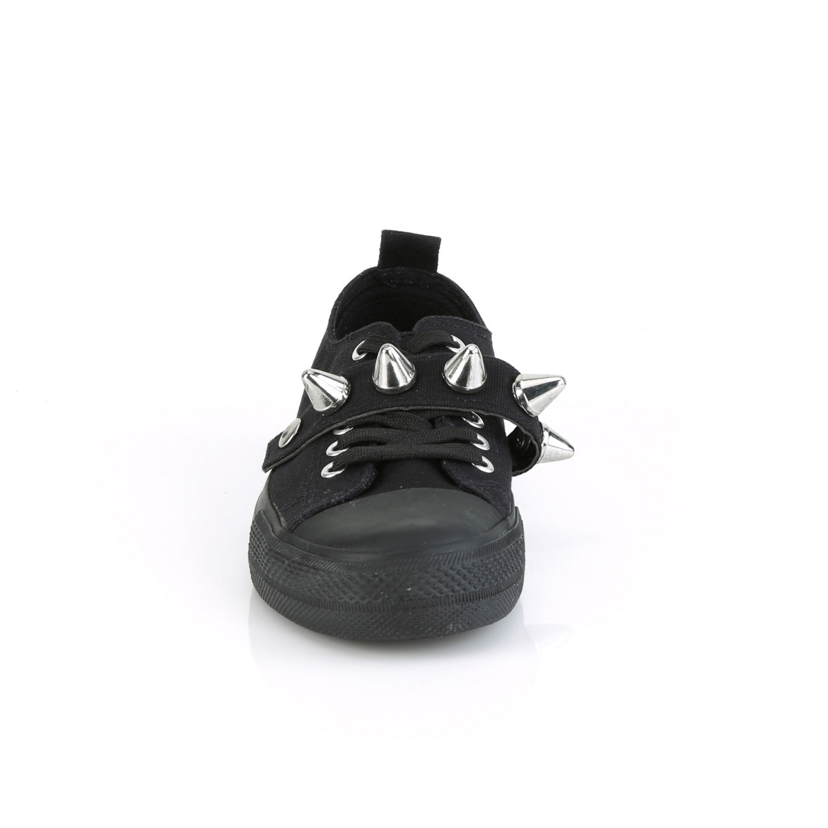 Demonia Cult Quality | "Deviant-04" Sneakers - Black Canvas