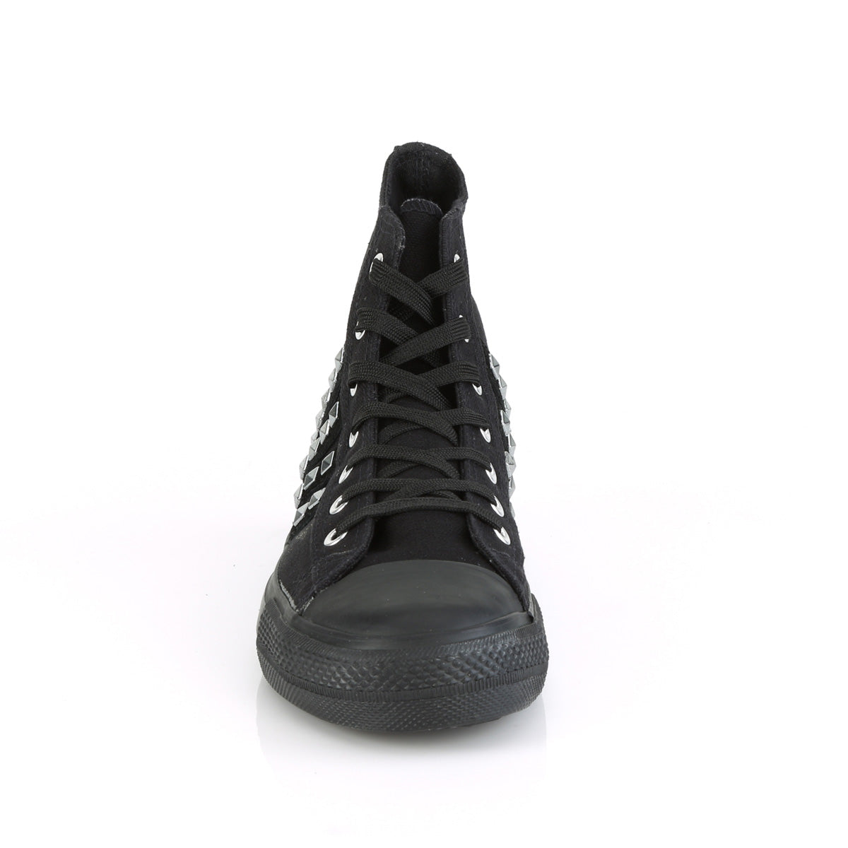 Demonia Cult Everyday | "Deviant-103" Sneakers - Black Canvas-Suede