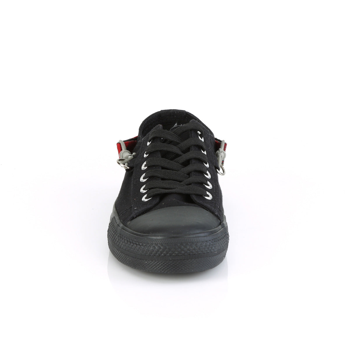 Demonia Cult Value | "Deviant-07" Sneakers - Black Canvas