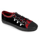 Black Suede-Red Plaid