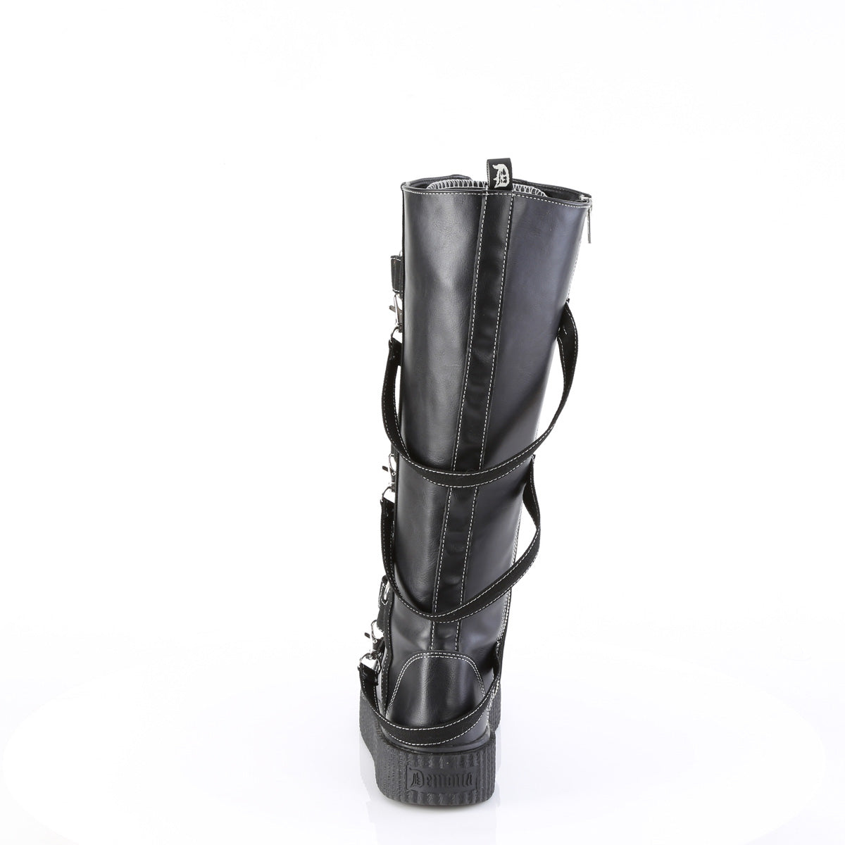 Demonia Cult Exclusive | "Sneeker-410" Sneakers - Black Vegan Leather-Canvas