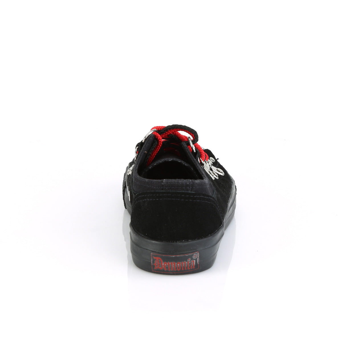 Demonia Cult Signature | "Deviant-05" Sneakers - Black Canvas-Suede