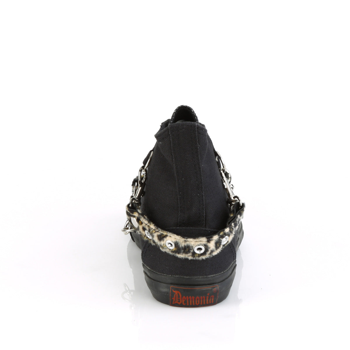 Demonia Cult Essential | "Deviant-107" Sneakers - Black Canvas