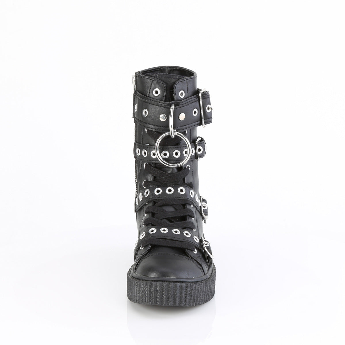Demonia Cult Everyday | "Sneeker-320" Sneakers - Black Vegan Leather