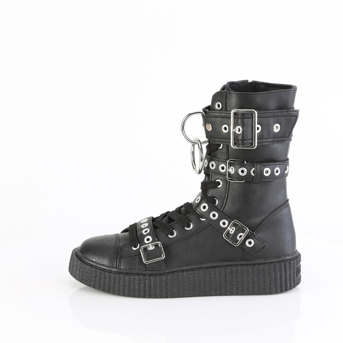 Demonia Cult Everyday | "Sneeker-320" Sneakers - Black Vegan Leather
