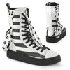 White Vegan Leather-Fishnet