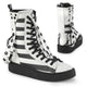 White Vegan Leather-Fishnet