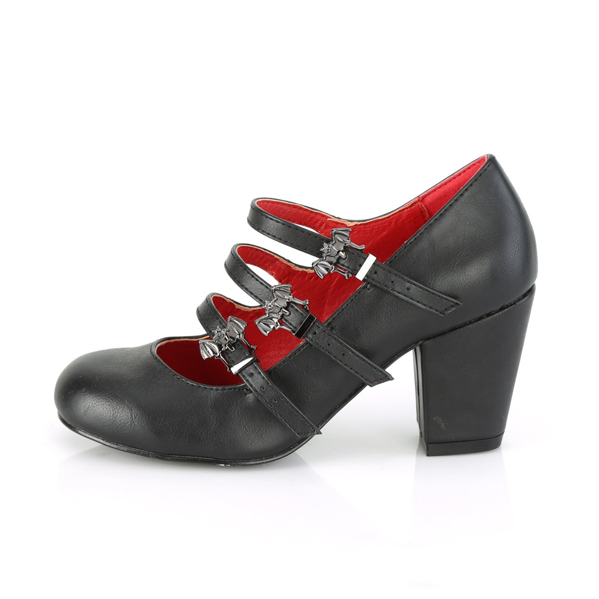 Demonia Cult Latest | "Vivika-38" Pumps - Black Vegan Leather