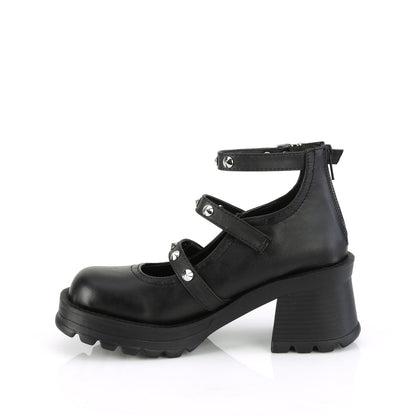Demonia Cult Quality | "Bratty-30" Pumps - Black Vegan Leather
