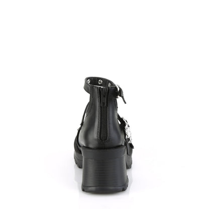 Demonia Cult Quality | "Bratty-30" Pumps - Black Vegan Leather