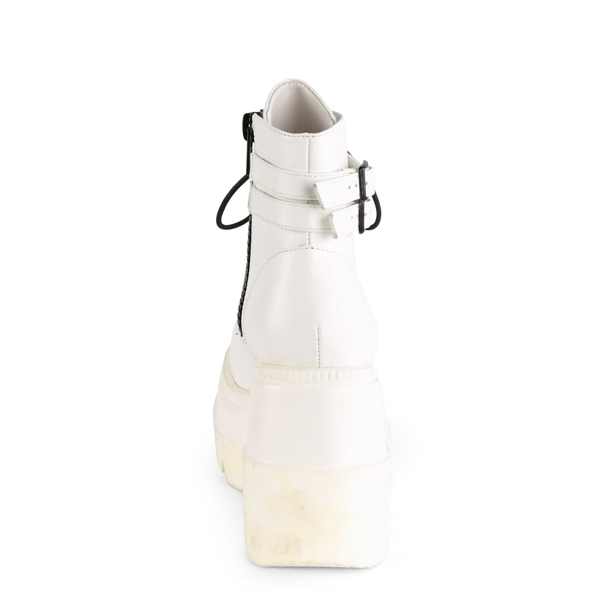 Demonia Cult Classic | "Shaker-52" Boots - White Vegan Leather