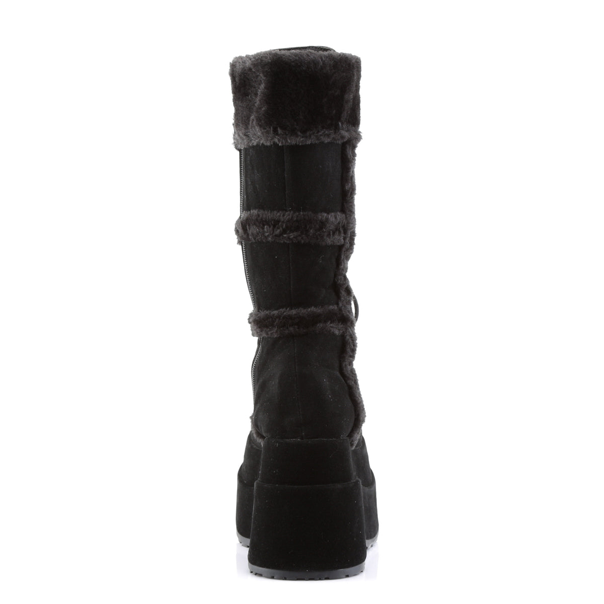 Demonia Cult Everyday | "Bear-202" Boots - Black Vegan Suede