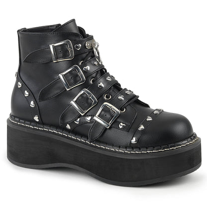 Demonia Cult Value | "Emily-315" Boots - Black Vegan Leather