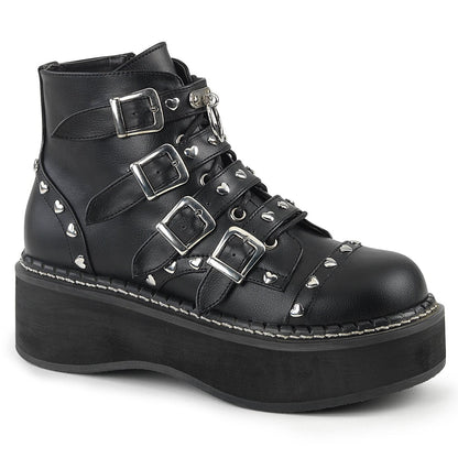 Demonia Cult Value | "Emily-315" Boots - Black Vegan Leather